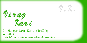 virag kari business card